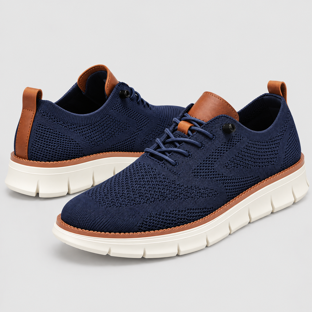Meshsneakers til Herrer - Kraftig Sål med Strukturerede Sidepaneler