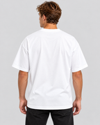 T-Shirt med Rosenprint til Herrer - Oversized Pasform, Rund Hals