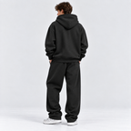 Herre Colorblock Hoodie Sæt – Straight Cut Træningsdragt