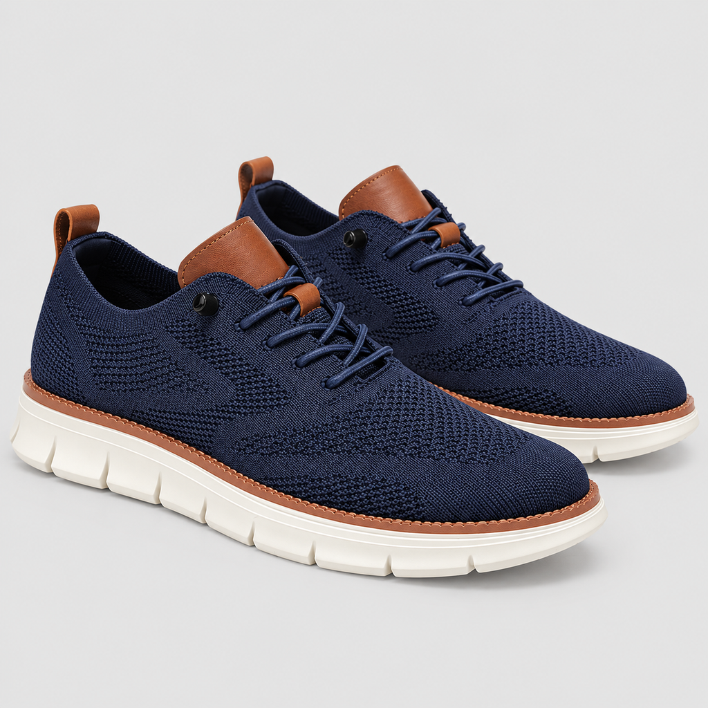 Meshsneakers til Herrer - Kraftig Sål med Strukturerede Sidepaneler