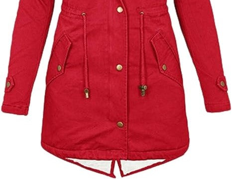 Foret Dameparka – Knaplukket med Justerbar Talje