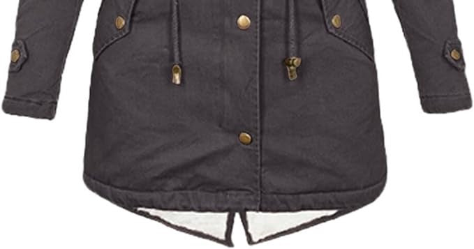 Foret Dameparka – Knaplukket med Justerbar Talje
