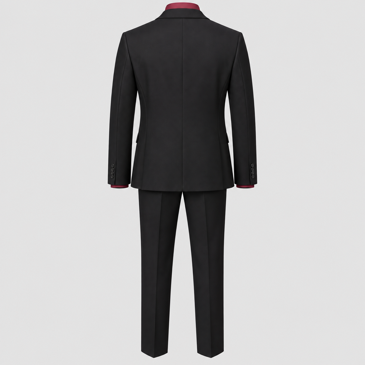 Herre Slim Fit Todelt Jakkesæt – Notch Revers Blazer