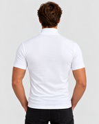 T-Shirt med Høj Hals til Herrer - Tætsiddende, Korte Ærmer