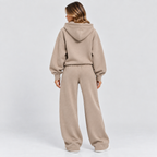 Dame Cropped Hættesæt – Matchende Loungewear Todelt