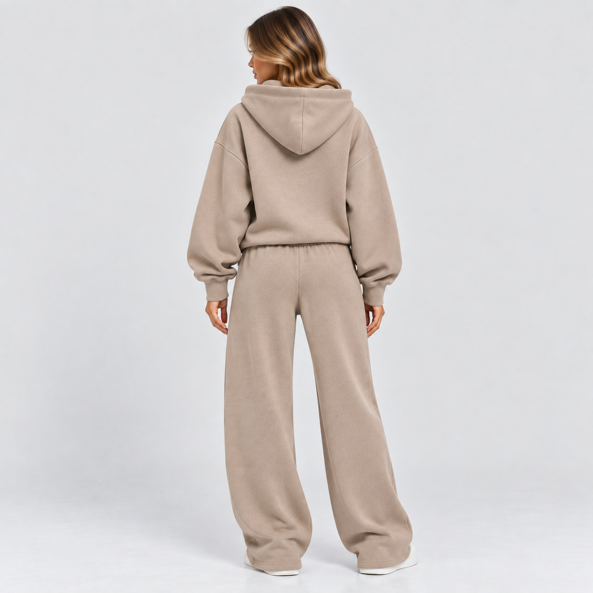 Dame Cropped Hættesæt – Matchende Loungewear Todelt