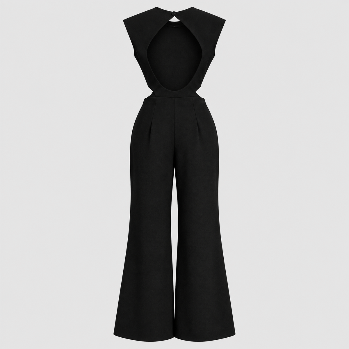 Formstøbt Jumpsuit til Damer - Ærmeløs med Drapering ved Taljen