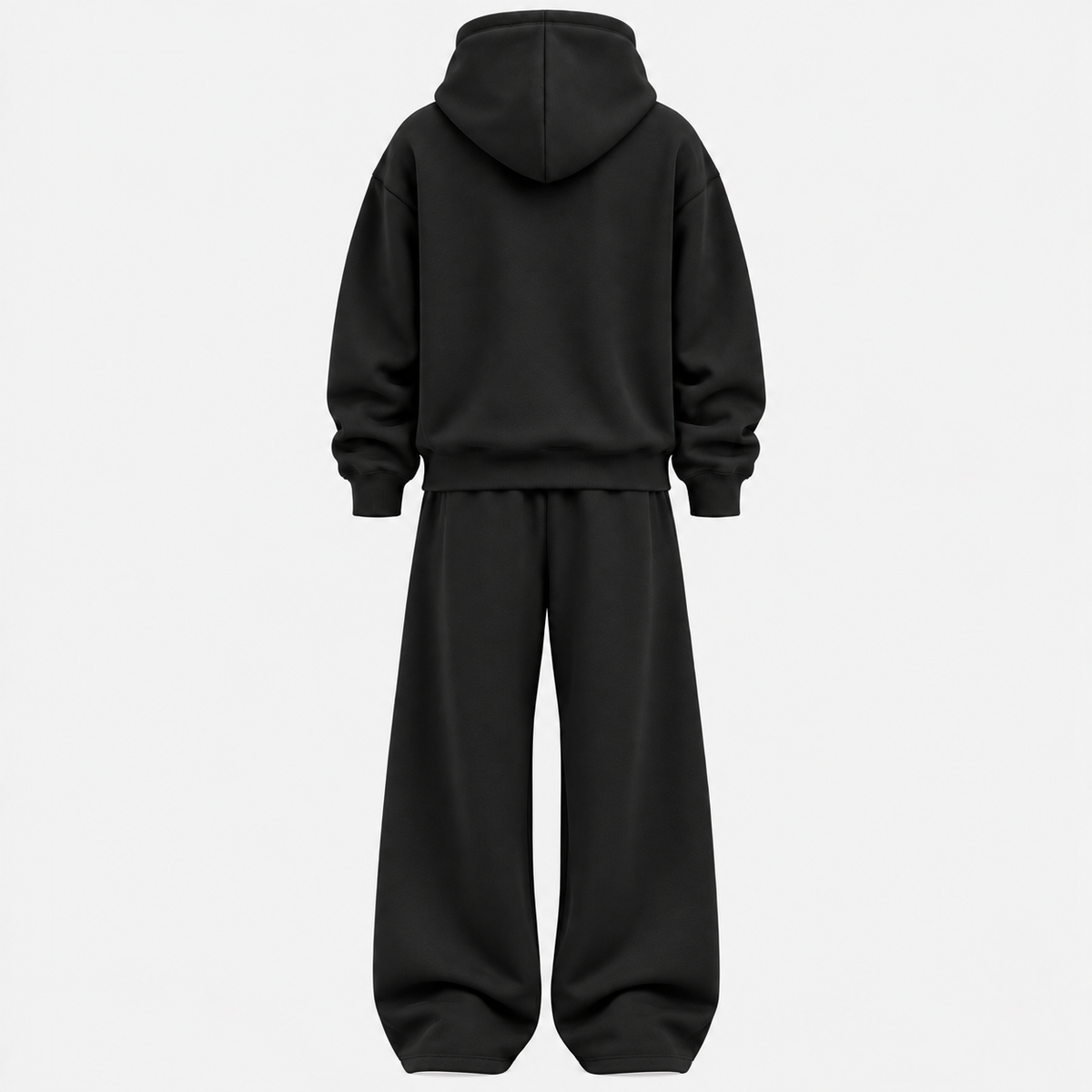 Herre Colorblock Hoodie Sæt – Straight Cut Træningsdragt