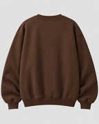 Sweatshirt med Slogan til Damer - COFFEE WEATHER Print, Rund Hals
