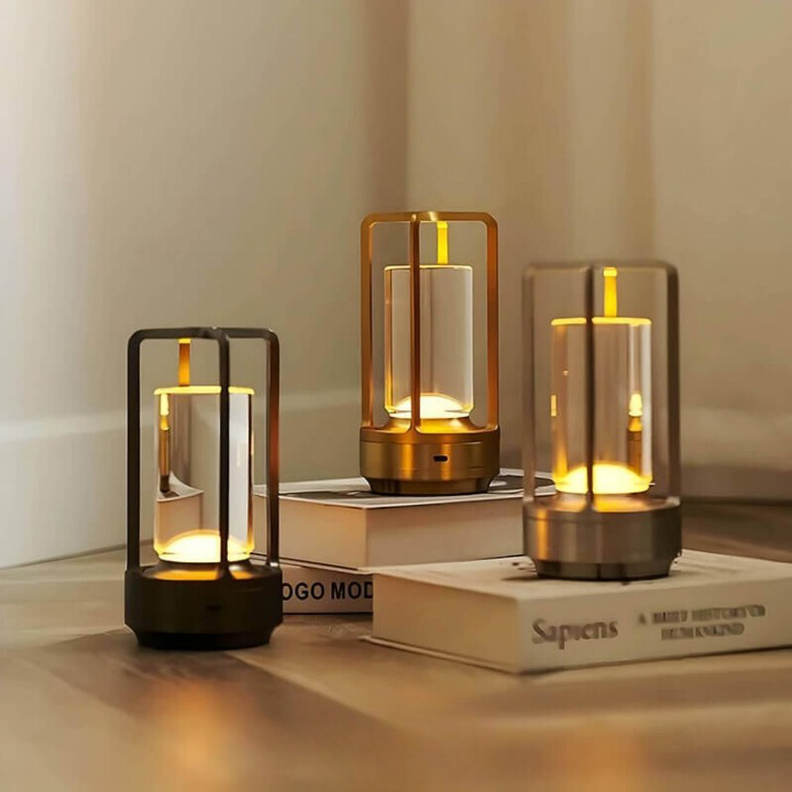 Auralight Trådløs Bordlampe – LED, Vandtæt, Bærbar