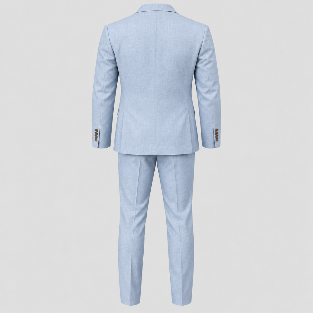 Herre Slim Fit Todelt Jakkesæt – Blazer og Bukser