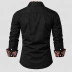 Kontrastdetalje Skjorte - Slim Fit Paisley Detalje