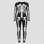 Skeletprint Heldragt til Damer - Tætsiddende Halloween-Kostume