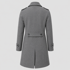 Dobbeltradet Herre Trenchcoat – Med Bælte, Reverskrave