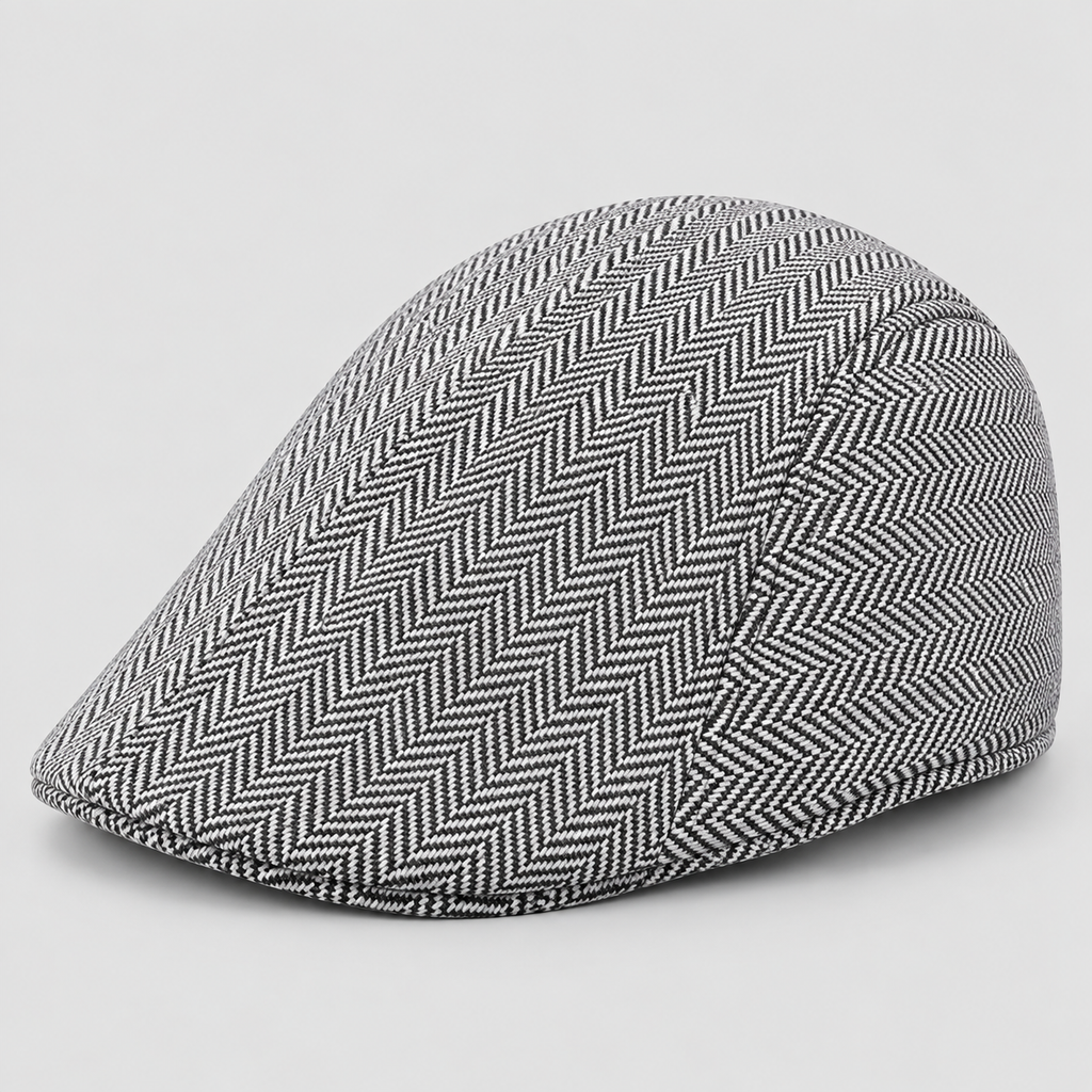 Herringbone Flat Cap – Tweed Sixpence til Herrer