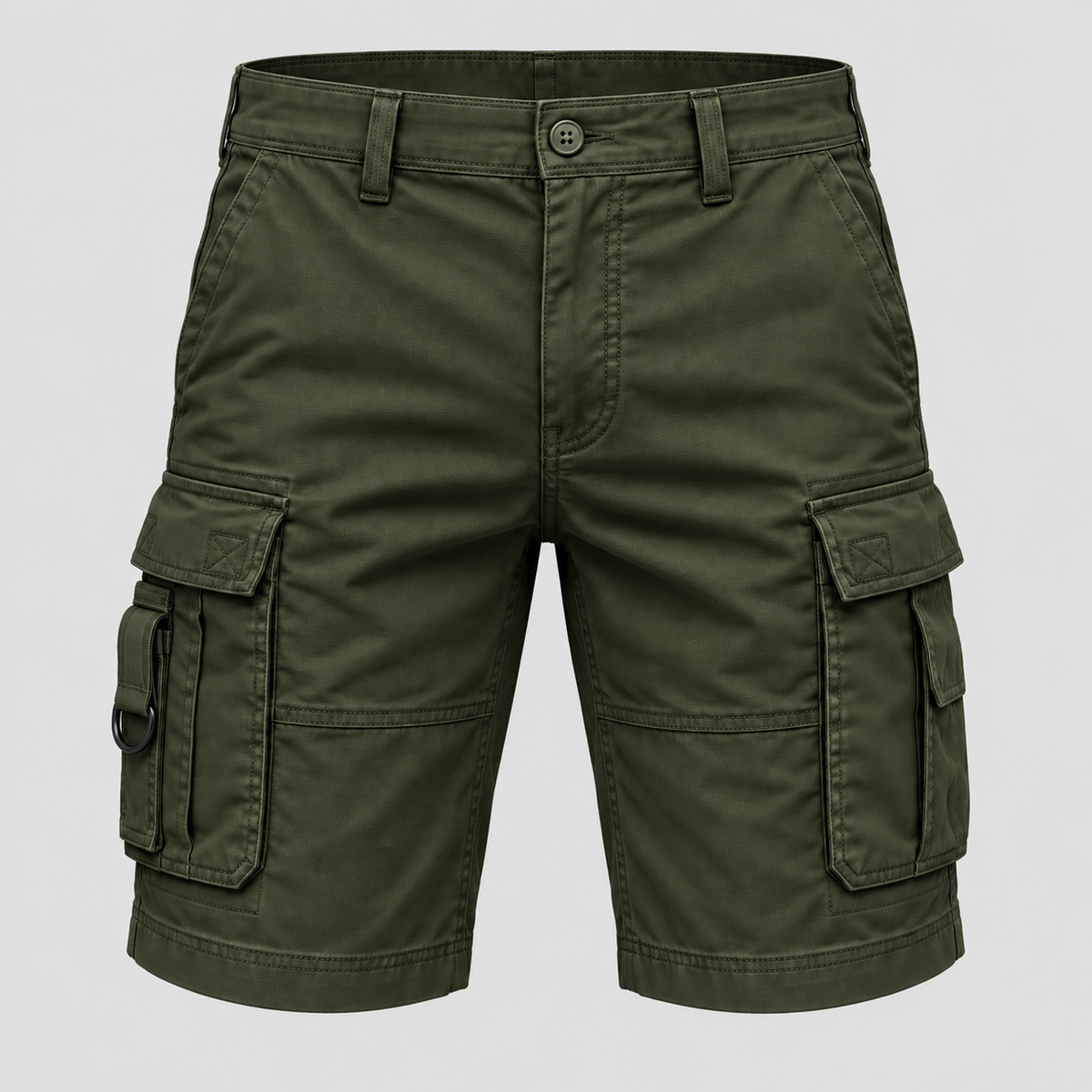 Herre Cargoshorts – Afslappet Pasform Bomuld Multi-lomme