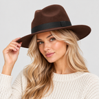 Uldfedora til Damer - Bredskygget Vintagehat