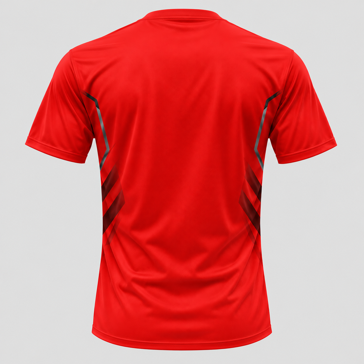 Herre Sports T-shirt – Kontrast Piping Rundhals