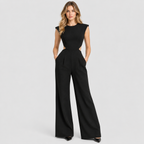 Formstøbt Jumpsuit til Damer - Ærmeløs med Drapering ved Taljen