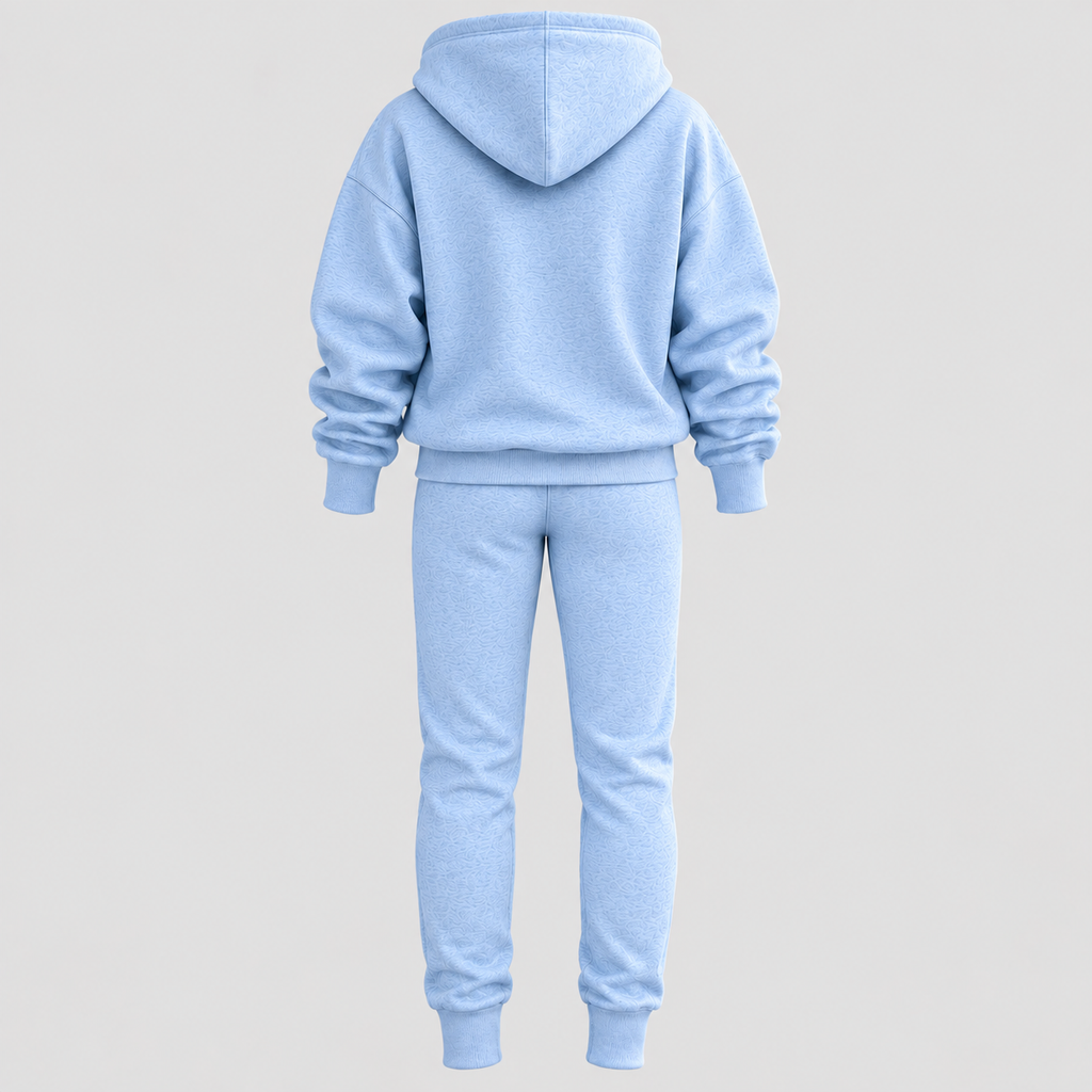 Dame Matchende Hoodie Sæt – Bomuldsblanding Todelt Loungewear