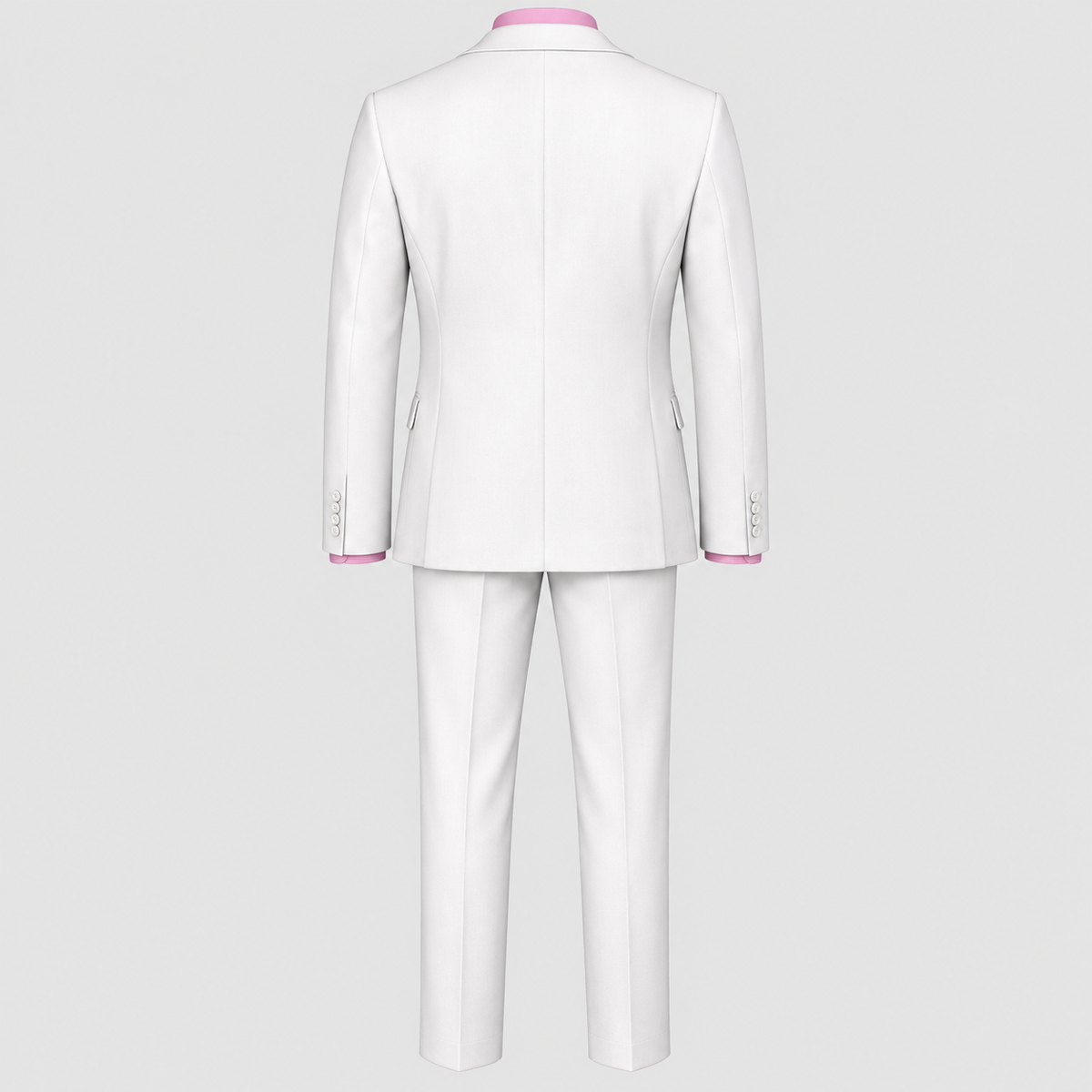 Herre Slim Fit Todelt Jakkesæt – Notch Revers Blazer