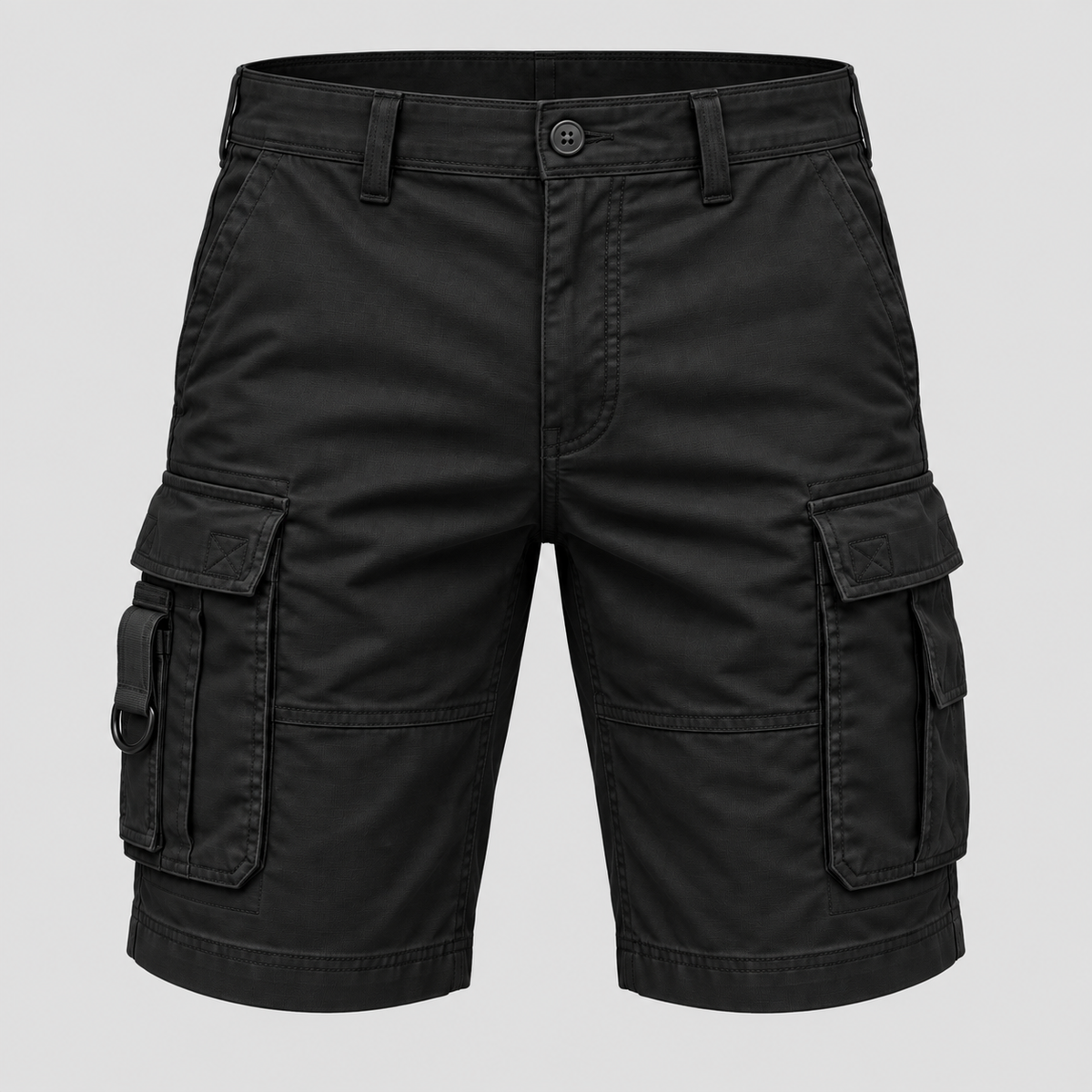 Herre Cargoshorts – Afslappet Pasform Bomuld Multi-lomme