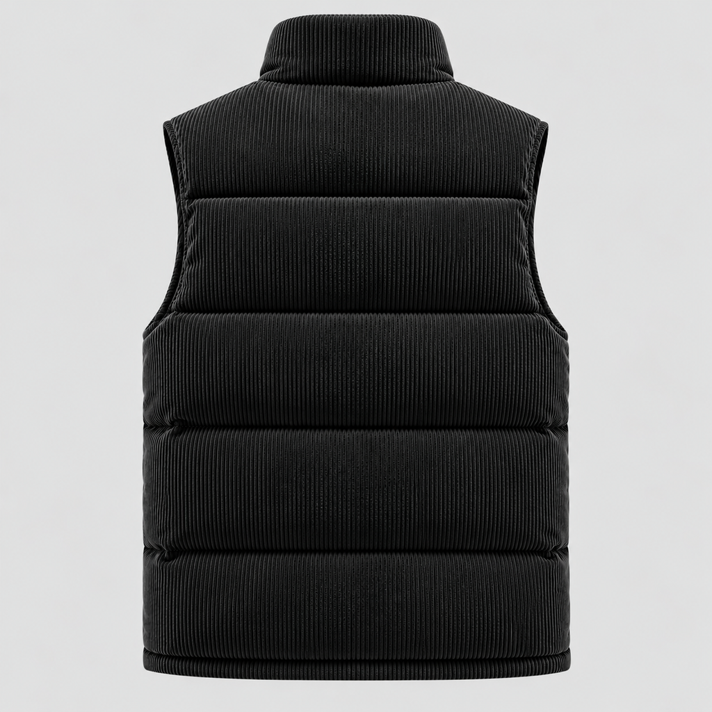 Fløjlsvest til Herrer - Quiltet, Ærmeløs