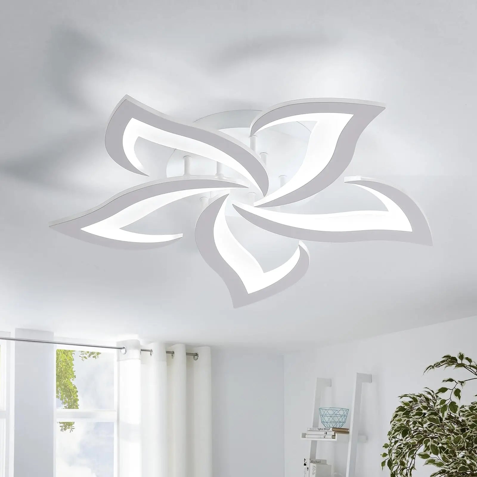 AcrylicGleam LED-akrylloftlampe – Justerbar belysning med fjernbetjening