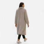Lang Faux Fur-Frakke til Kvinder – Luksus & Varm Komfort