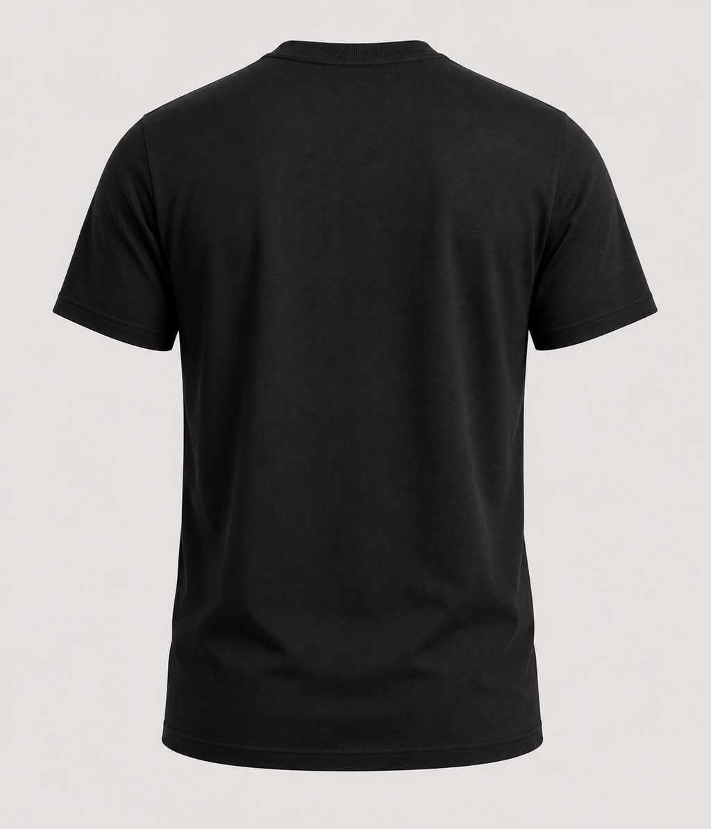 Herre T-Shirt Med Korsmotiv – Relaxed Fit, Kort Ærme