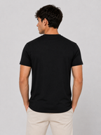 Herre T-Shirt Med Korsmotiv – Relaxed Fit, Kort Ærme