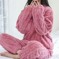 Strikket Loungewear Sæt med Trøje og Bukser