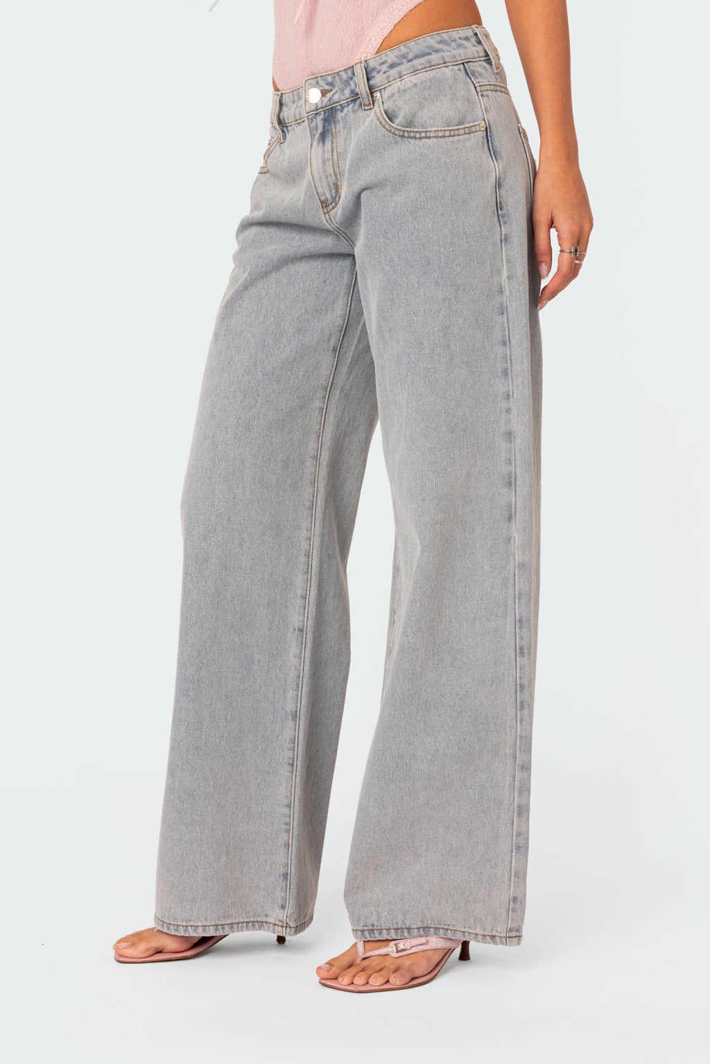 Flared Jeans til Kvinder – Mellem/Høj Talje, Udslået Ben