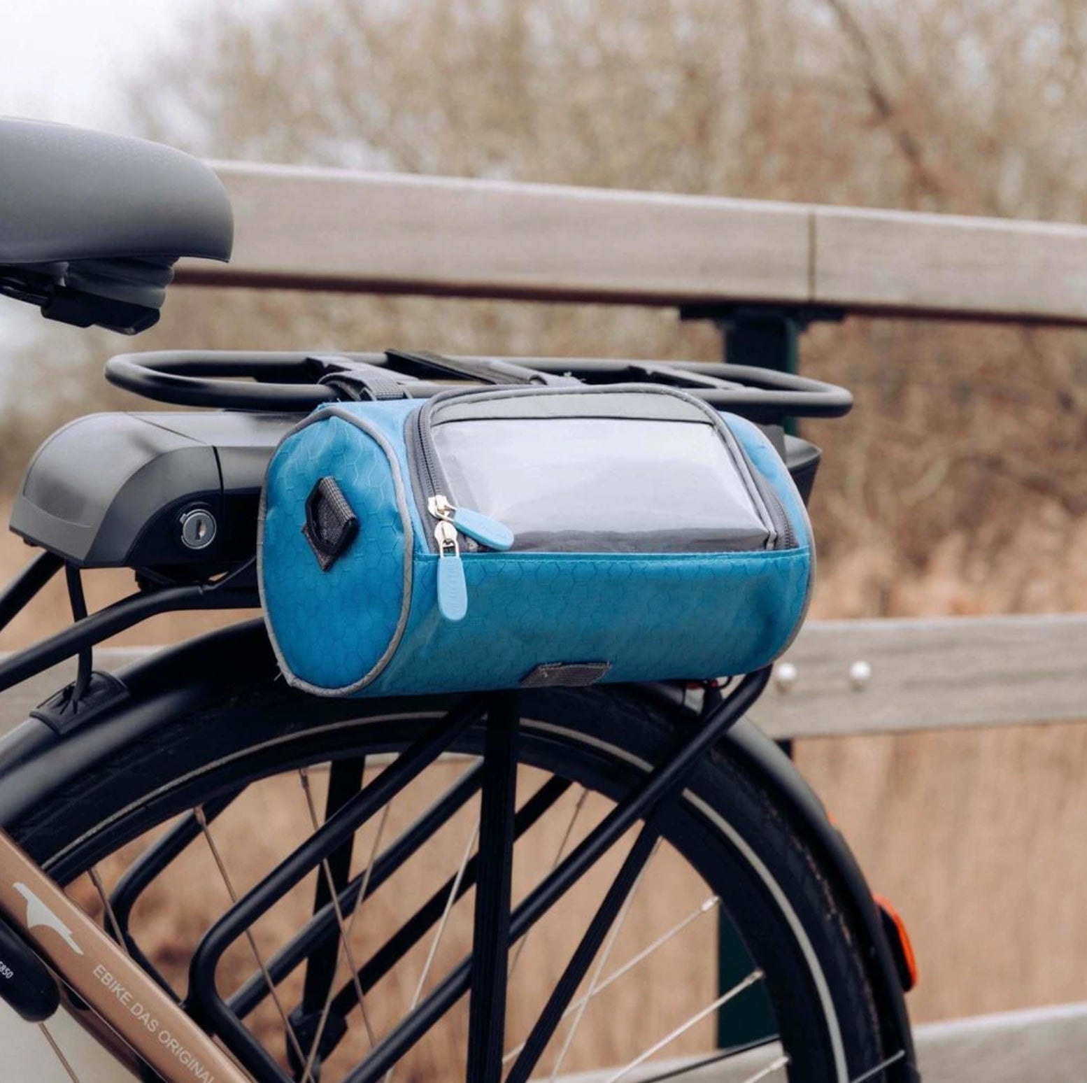 Cykeltaske med touchscreen vindue til styr