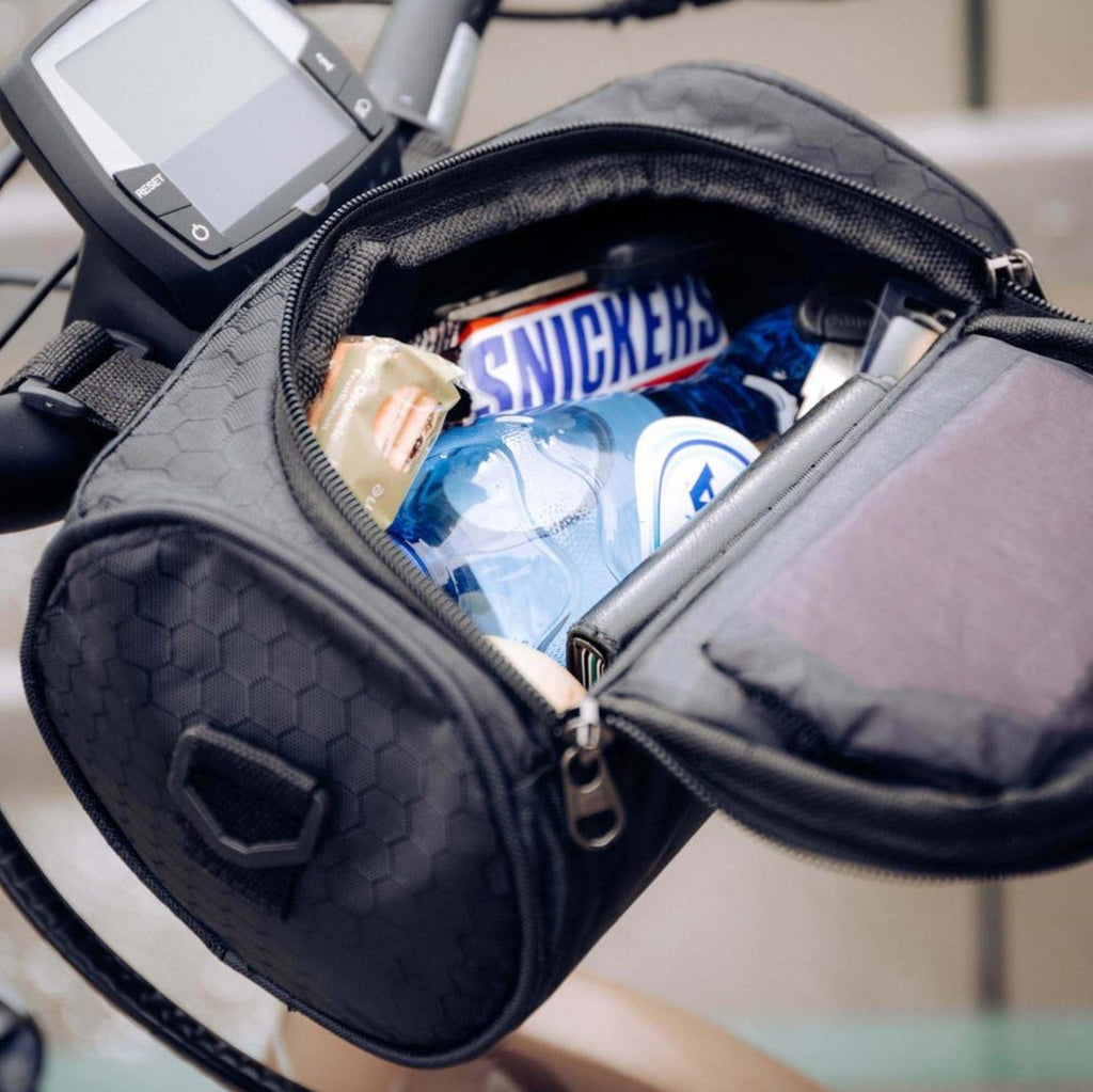 Cykeltaske med touchscreen vindue til styr