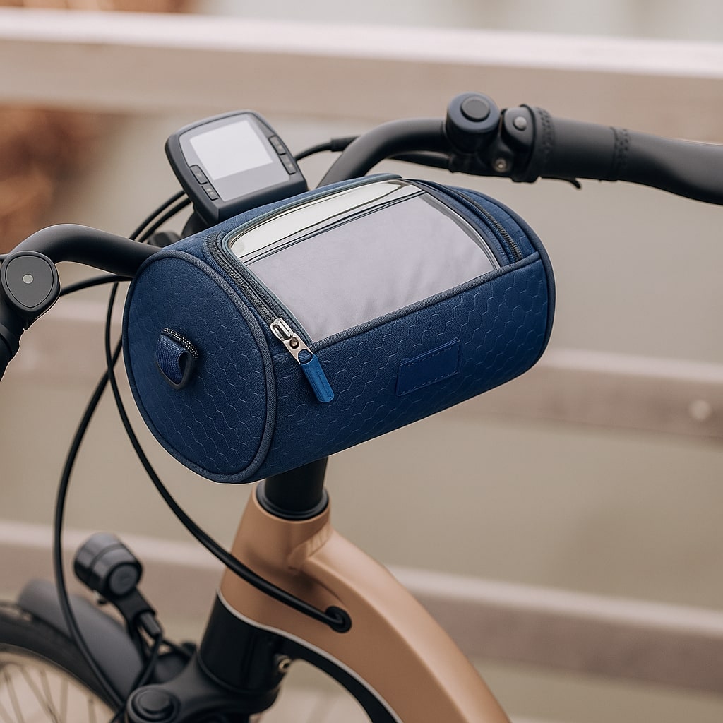Cykeltaske med touchscreen vindue til styr