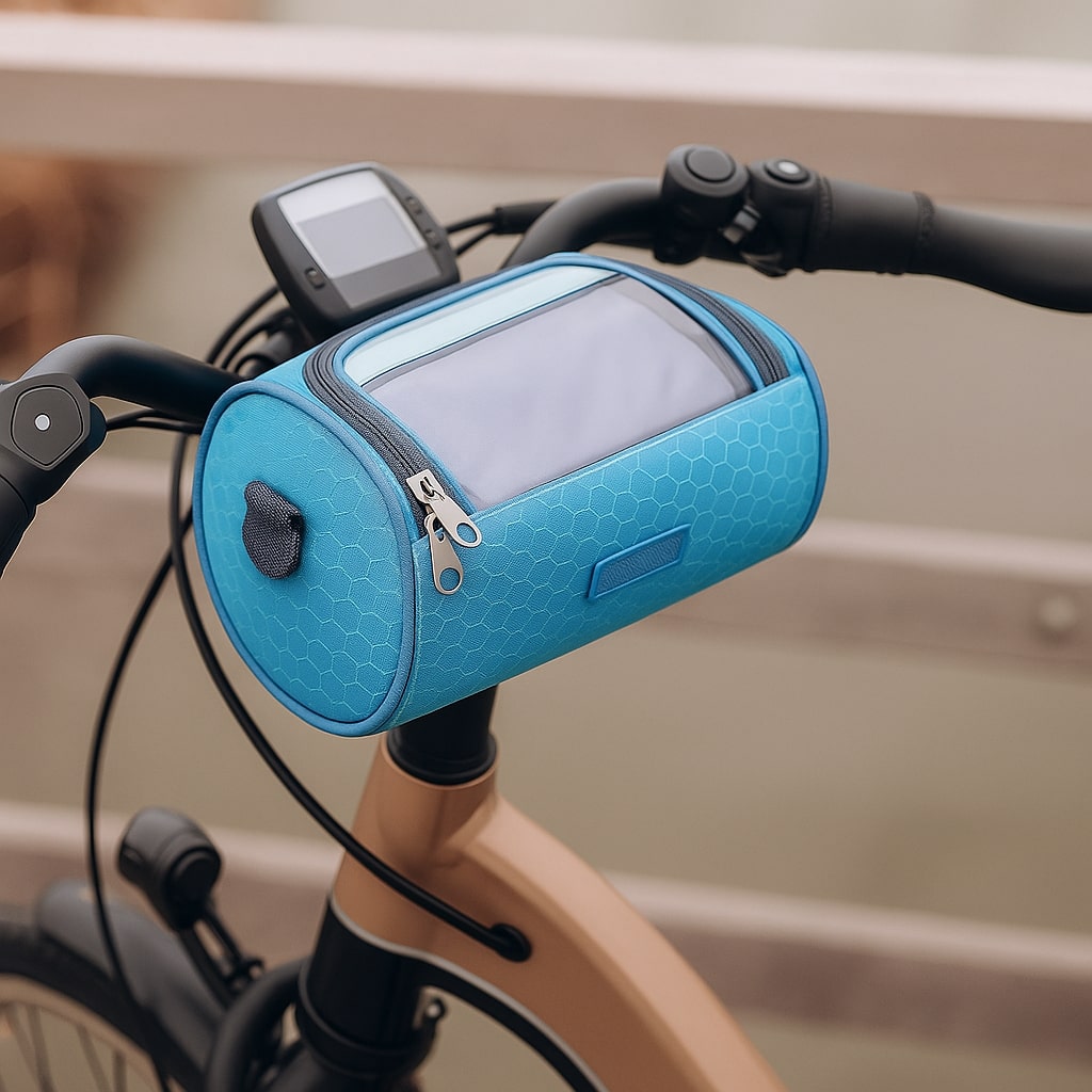 Cykeltaske med touchscreen vindue til styr