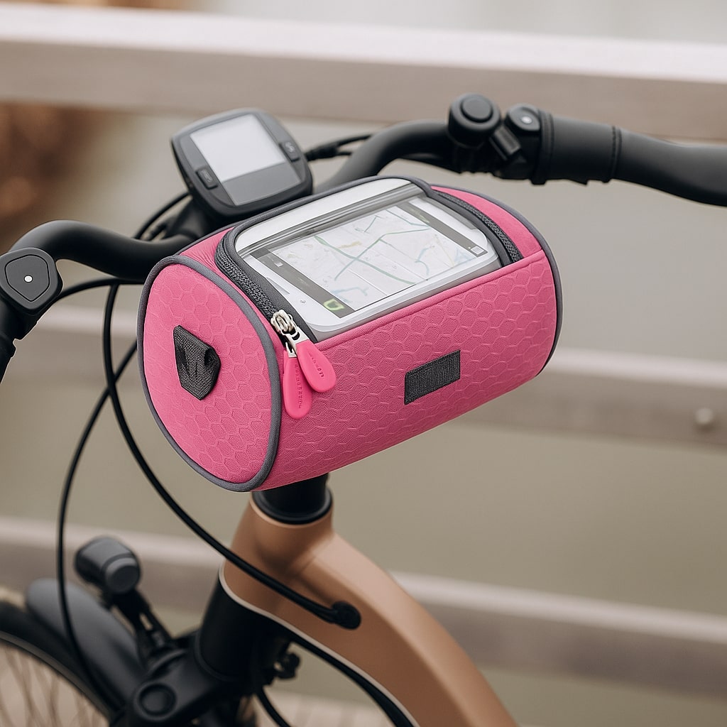 Cykeltaske med touchscreen vindue til styr