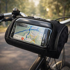 Cykeltaske med touchscreen vindue til styr