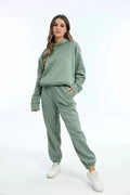 Oversized Sweat Sæt med Hoodie og Bukser