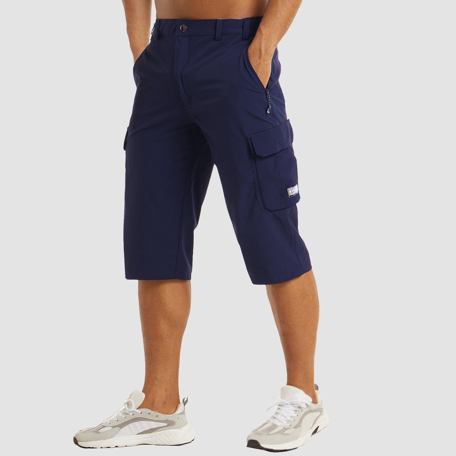 Cargo shorts til mænd med praktiske lommer