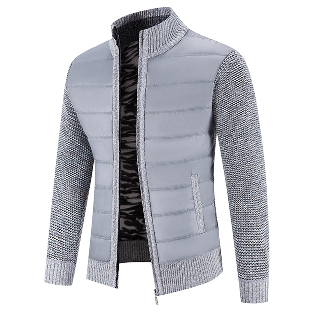 Slim fit trøje med ståkrave og lynlås – til hverdagsbrug