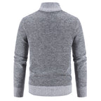 Slim fit trøje med ståkrave og lynlås – til hverdagsbrug