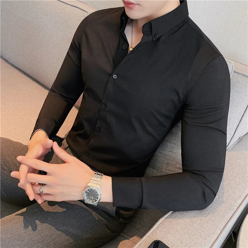 Slim fit skjorte – tidløs – til hverdagsbrug