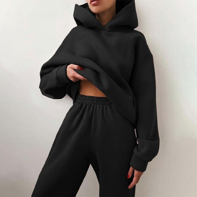 Oversized Joggers & Trøje Sæt – Komfortabelt Loungewear