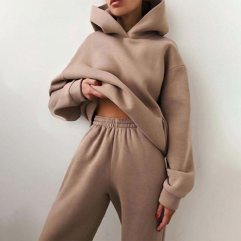Oversized Joggers & Trøje Sæt – Komfortabelt Loungewear