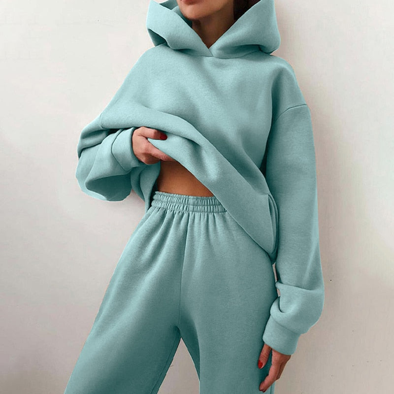 Oversized Joggers & Trøje Sæt – Komfortabelt Loungewear