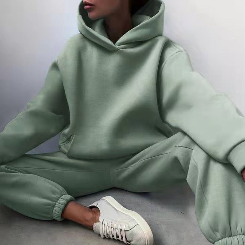 Oversized Joggers & Trøje Sæt – Komfortabelt Loungewear