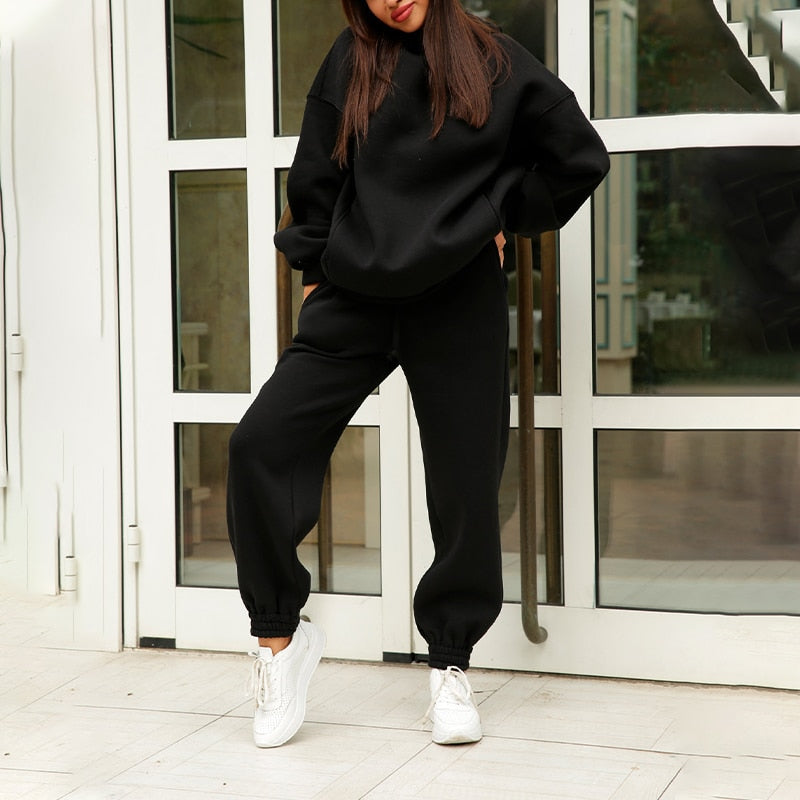 Oversized Joggers & Trøje Sæt – Komfortabelt Loungewear