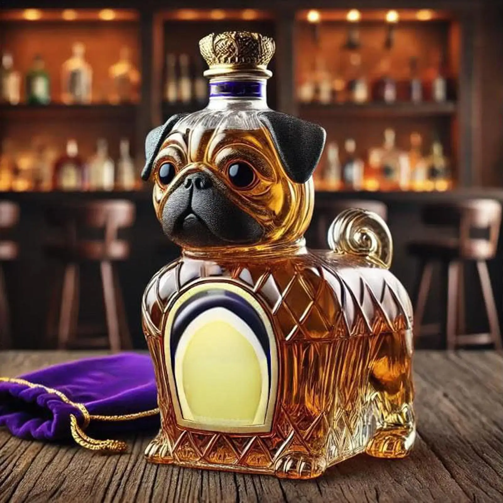 AnimalBottle – Dyrformet Glas Drikkeflaske